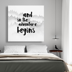 Canvas 48 x 48 - And so the adventure begins
