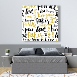 Toile 48 x 48 - Bonjour paris
