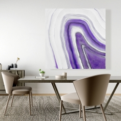 Canvas 48 x 48 - Purple round geode