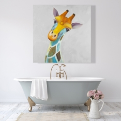 Canvas 48 x 48 - Colorful giraffe