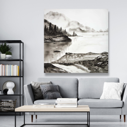 Toile 48 x 48 - Paysage paisible