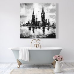 Toile 48 x 48 - Paysage urbain monochrome
