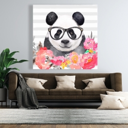 Canvas 48 x 48 - Panda with glasses