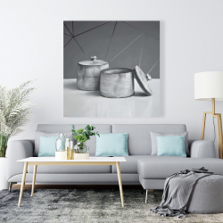 Canvas 48 x 48 - Old pot with lid