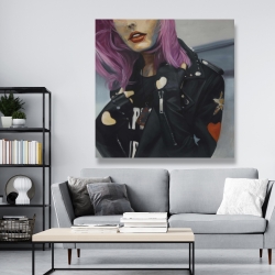 Canvas 48 x 48 - Young punk woman