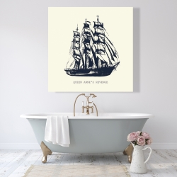 Canvas 48 x 48 - Old boat