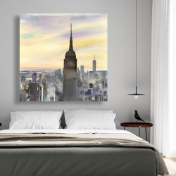 Toile 48 x 48 - Couché de soleil sur new-york