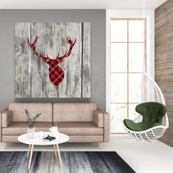 Canvas 48 x 48 - Wood and deer