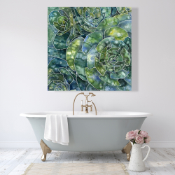 Toile 48 x 48 - Succulents abstrait