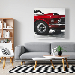 Canvas 48 x 48 - Classic red car