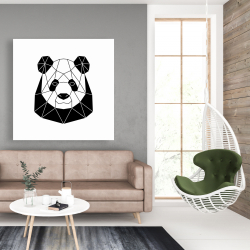 Toile 48 x 48 - Panda géométrique