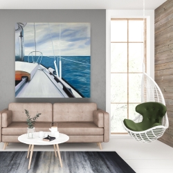Canvas 48 x 48 - Sail on the water