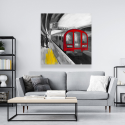 Toile 48 x 48 - Attente du métro