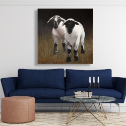 Toile 48 x 48 - Deux agneaux