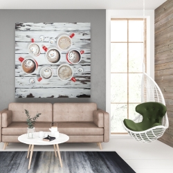 Toile 48 x 48 - Chocolat chaud du temps des fêtes