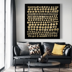 Toile 48 x 48 - Points sur l'or