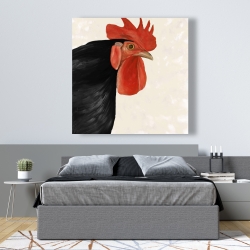 Canvas 48 x 48 - Black hen