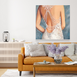Canvas 48 x 48 - Wedding dress