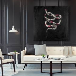 Toile 48 x 48 - Serpent fleurit