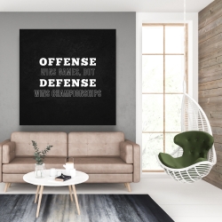 Toile 48 x 48 - Offense wins games...