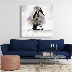 Canvas 48 x 48 - Afghan hound dog in cartoon