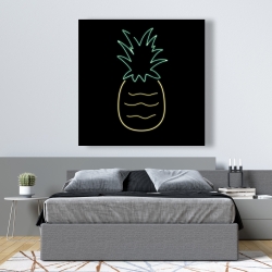 Canvas 48 x 48 - Neon pineapple