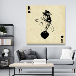 Canvas 48 x 48 - King of spades