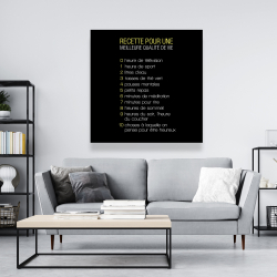 Toile 48 x 48 - Recette du bonheur