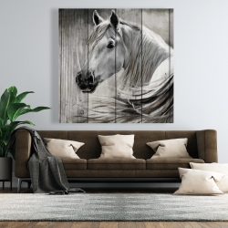 Canvas 48 x 48 - Rustic horse
