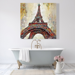 Canvas 48 x 48 - Abstract eiffel tower