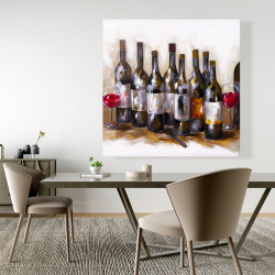 Canvas 48 x 48 - Red wine