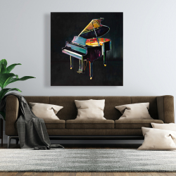 Canvas 48 x 48 - Colorful realistic piano