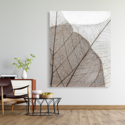 Toile 48 x 60 - Feuilles séchées translucides