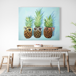 Canvas 48 x 60 - Summer pineapples