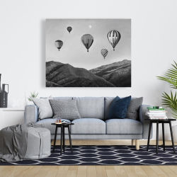 Canvas 48 x 60 - Air balloon landscape