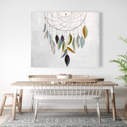 Canvas 48 x 60 - Dreamcatcher with feathers