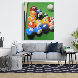 Canvas 48 x 60 - Pool table with ball formation
