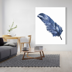Canvas 48 x 60 - Blue feather