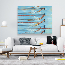 Canvas 48 x 60 - Olympic swimmers