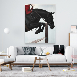Canvas 48 x 60 - Riding competition