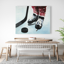 Toile 48 x 60 - Jeune hockeyeur