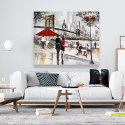 Canvas 48 x 60 - Couple in new york city