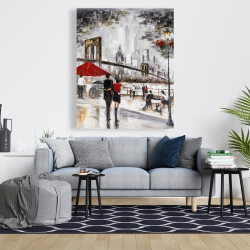 Canvas 48 x 60 - Couple in new york city