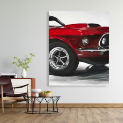Canvas 48 x 60 - Classic red car