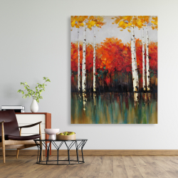 Toile 48 x 60 - Bouleaux en automne