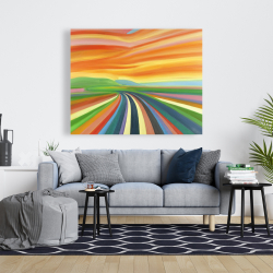 Canvas 48 x 60 - Colorful road