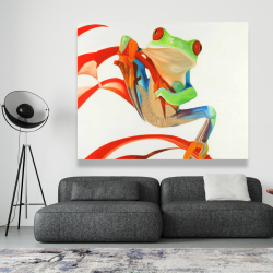 Canvas 48 x 60 - Red-eyed frog