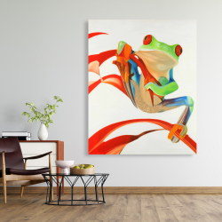 Canvas 48 x 60 - Red-eyed frog