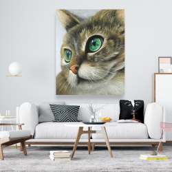 Canvas 48 x 60 - Peaceful cat portrait