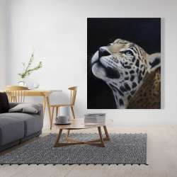 Canvas 48 x 60 - Realistic leopard face
